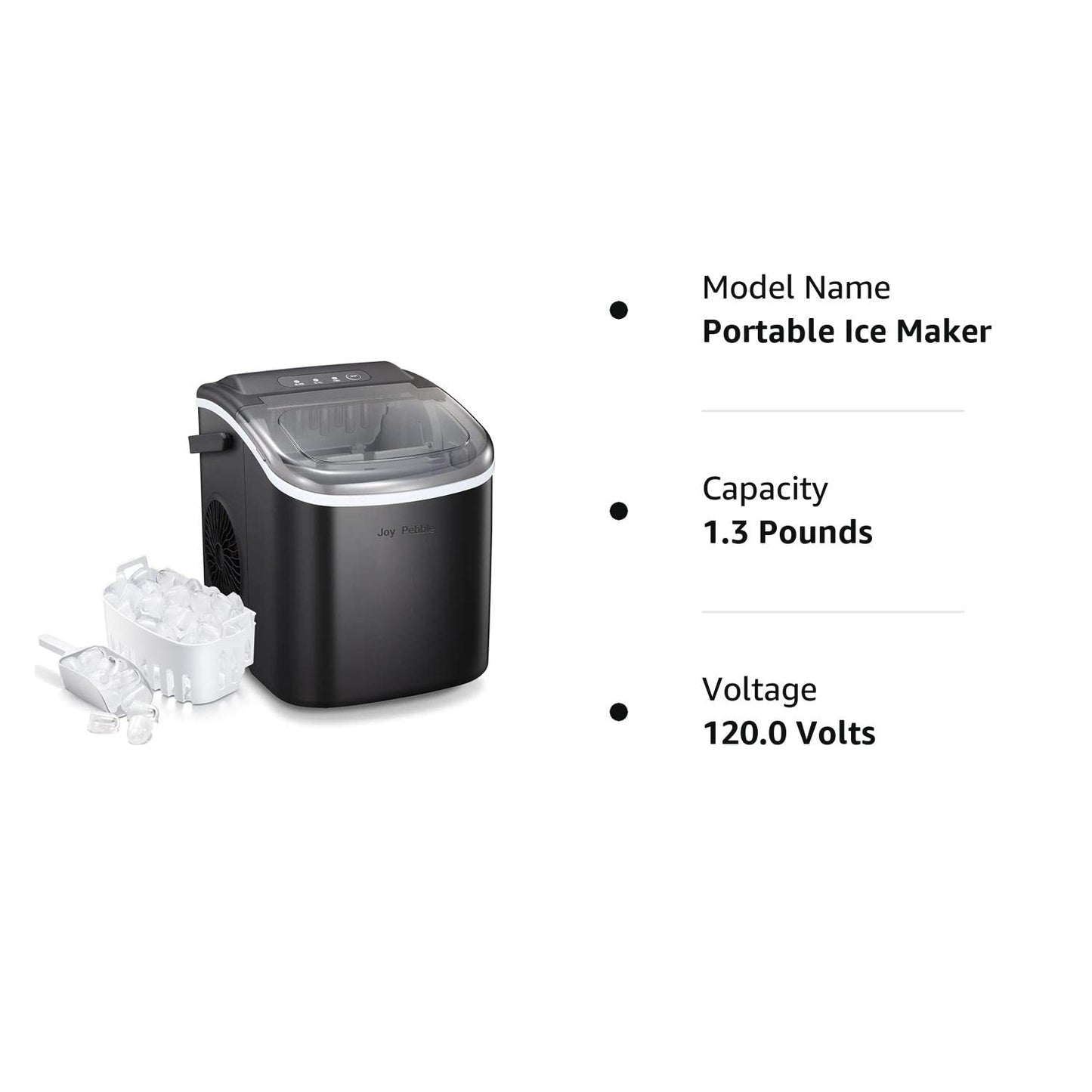 Joy Pebble Ice Maker Countertop Bullet Ice Z5812H